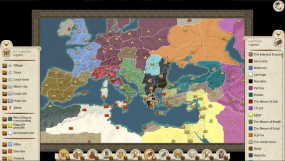 نقشه بازی Total War: Rome