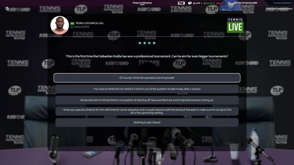 بازی Tennis Manager 2024