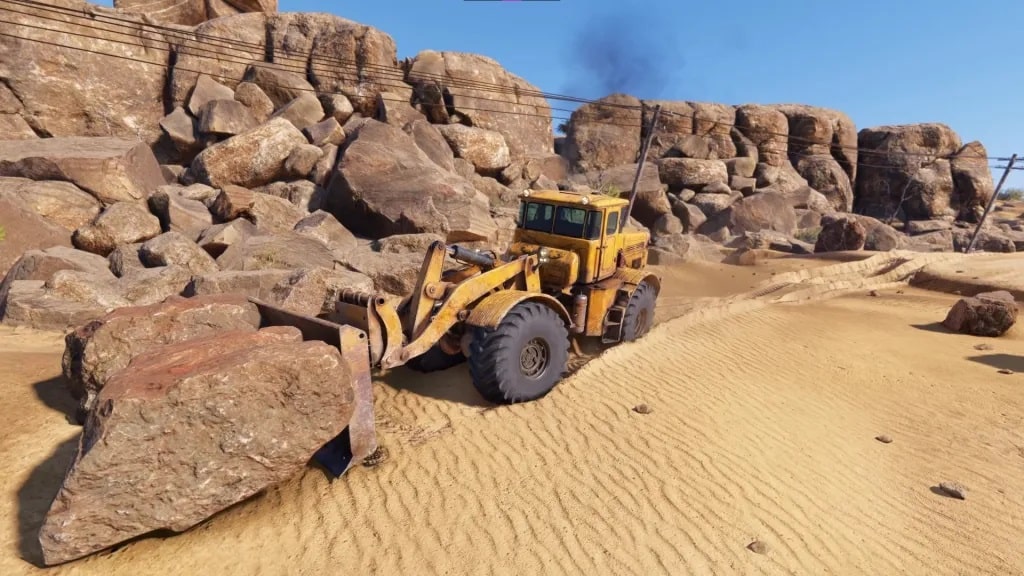 نمایی از گیم‌پلی بازی ساخت و ساز RoadCraft با تمرکز بر مدیریت مسیرهای جاده‌ای و شبیه‌سازی ساخت