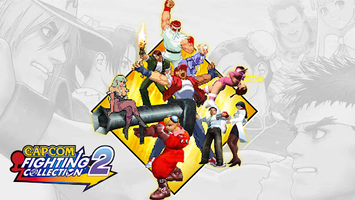 کاور بازی Capcom Fighting Collection 2 با شخصیتهای بازیهای مبارزهای کلاسیک آرکید