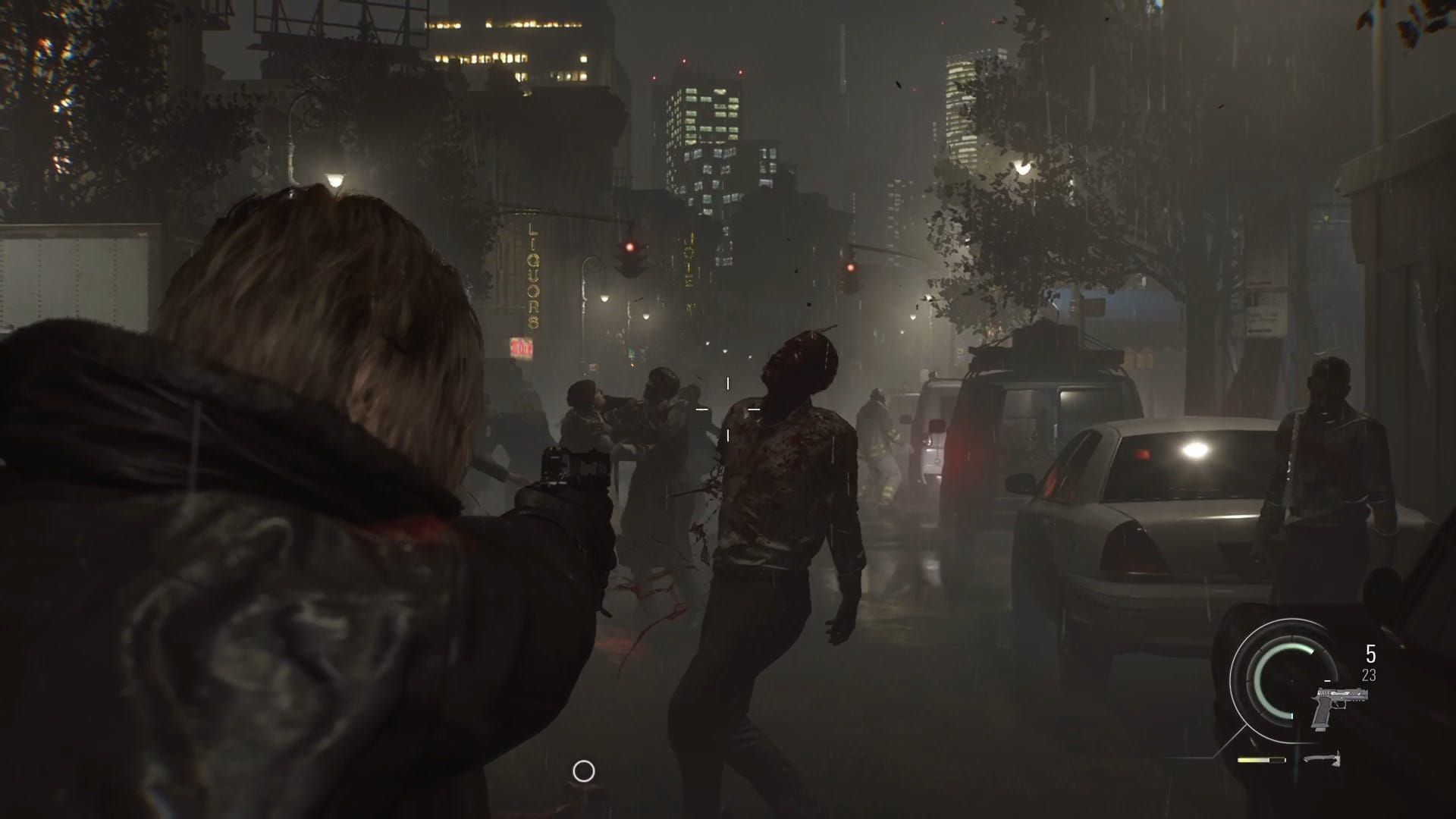 مبارزه لیان کندی با زامبی‌ها در چپتر اول بازی Resident Evil Requiem