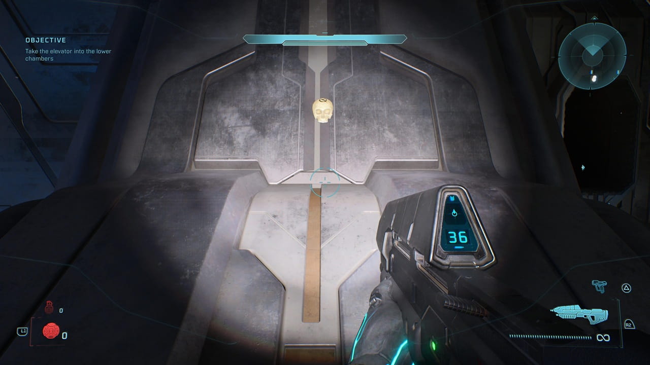 مکان Skull اول مرحله The Library بازی Halo Campaign Evolved