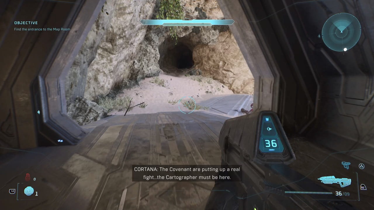مکان Skull اول مرحله The Silent Cartograph بازی Halo Campaign Evolved