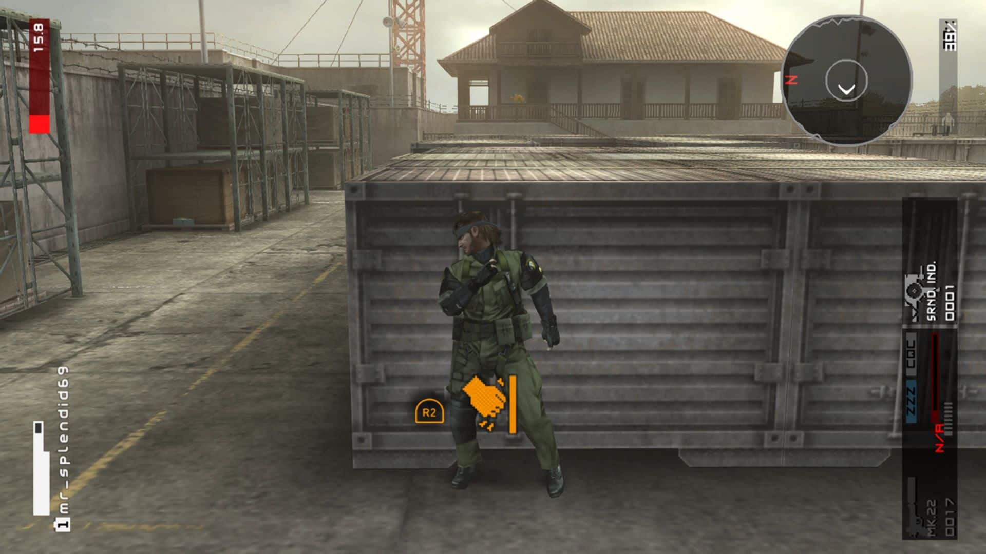 Big Boss در حال انجام یک مأموریت در Metal Gear Solid: Peace Walker