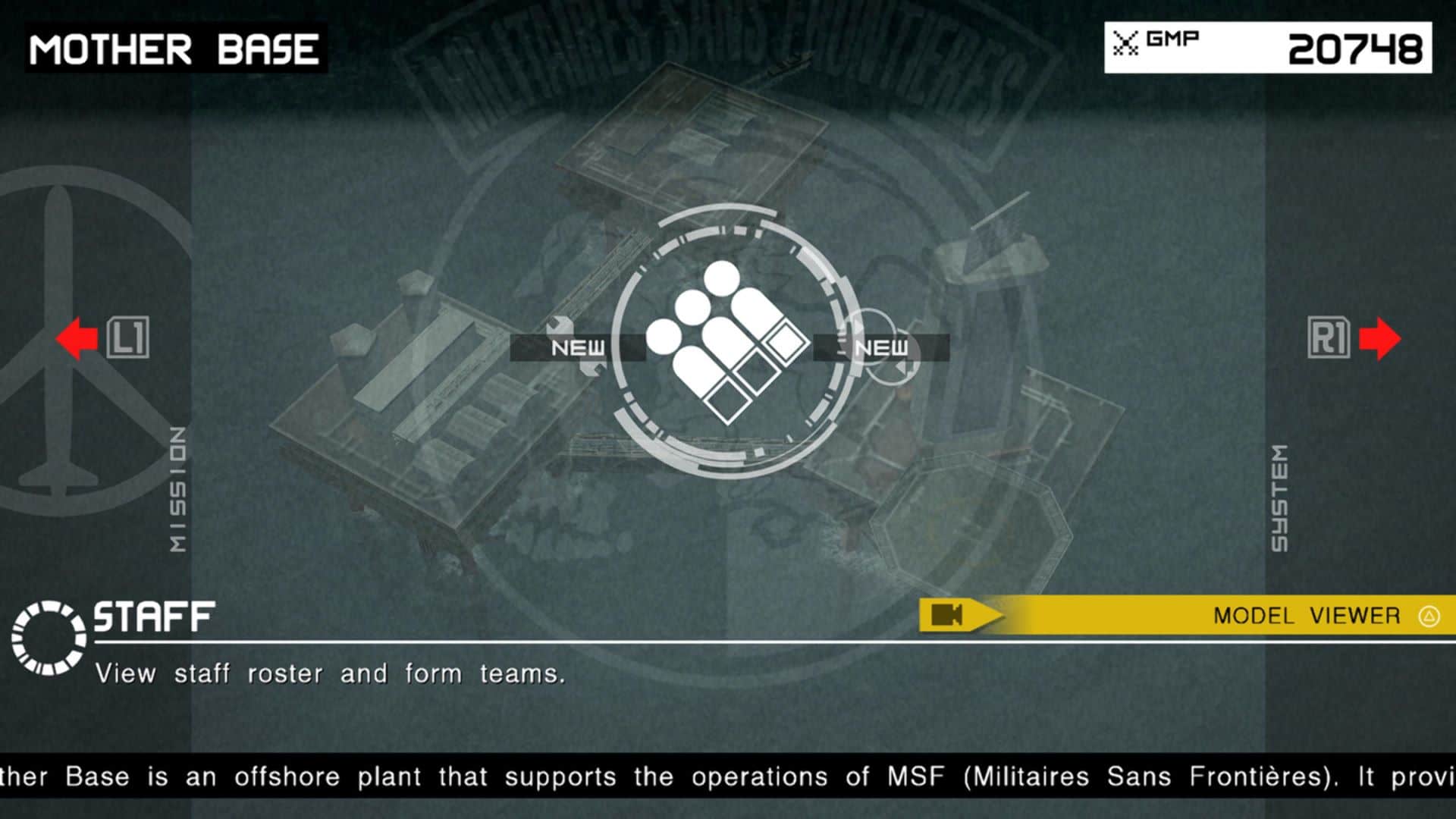 نمایی از Mother Base در Metal Gear Solid: Peace Walker