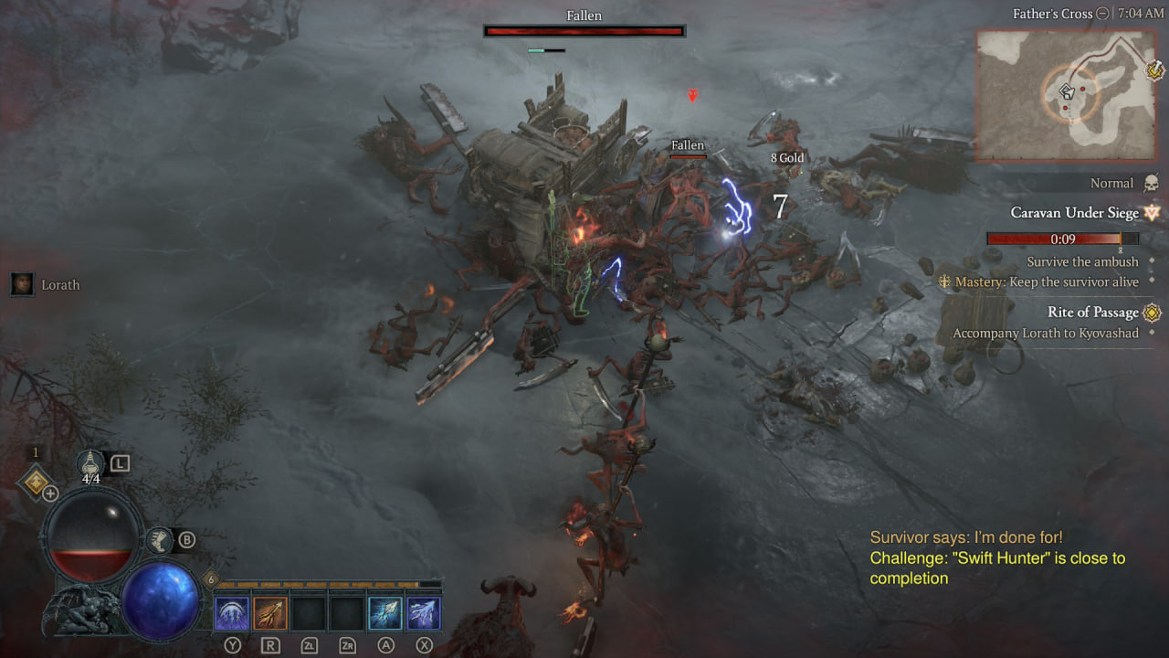 گیم پلی بازی Diablo IV روی نیتندو سوییچ