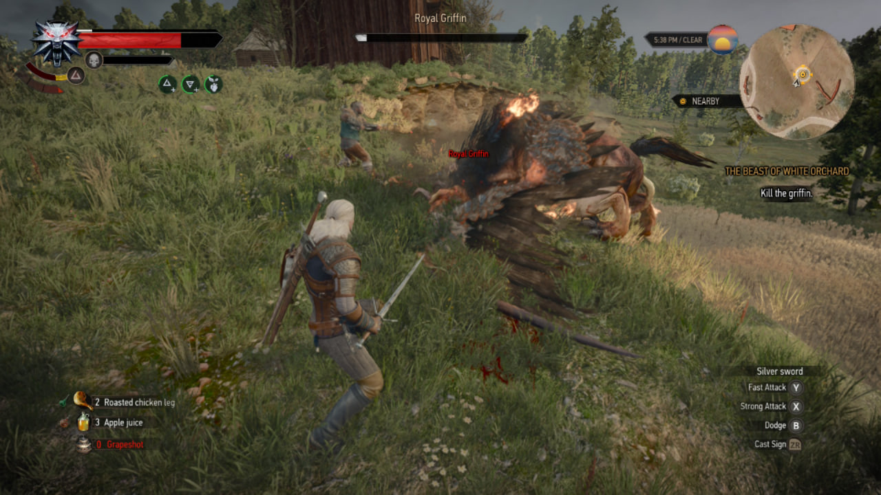 گیم پلی بازی The Witcher 3: Wild Hunt Remastered روی نینتندو سوییچ 2
