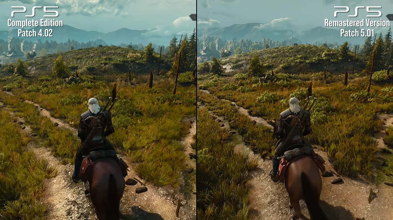 مقایسه گرافیکی بازی The Witcher 3 Remastered